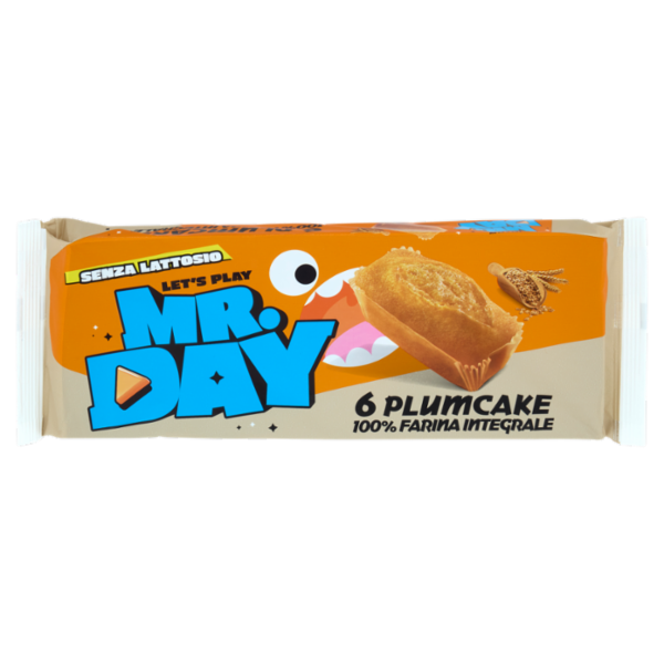 Mr.Day 6 Plumcake 100% Farina Integrale 6 x 31,7 g