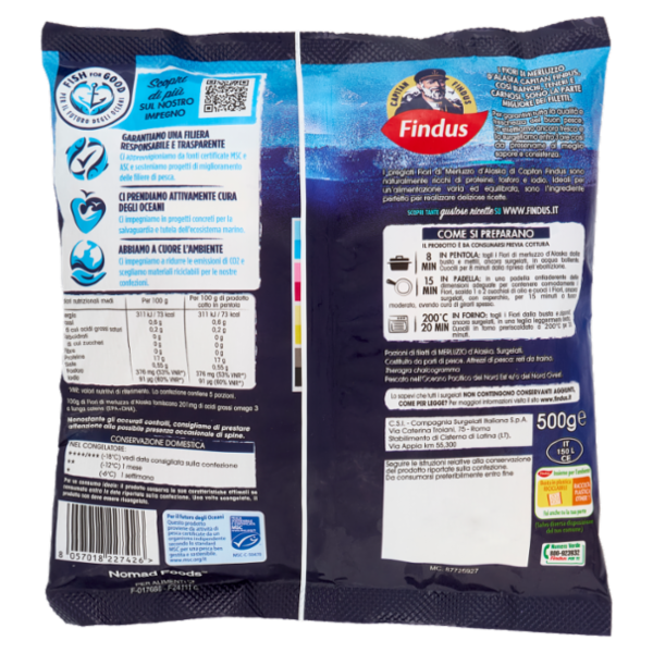 Capitan Findus Fiori di Merluzzo D'Alaska 500 g
