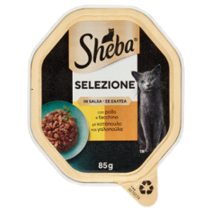 Sheba Selezione In Salsa Cibo Umido Gatto Con Pollo e Tacchino 85g