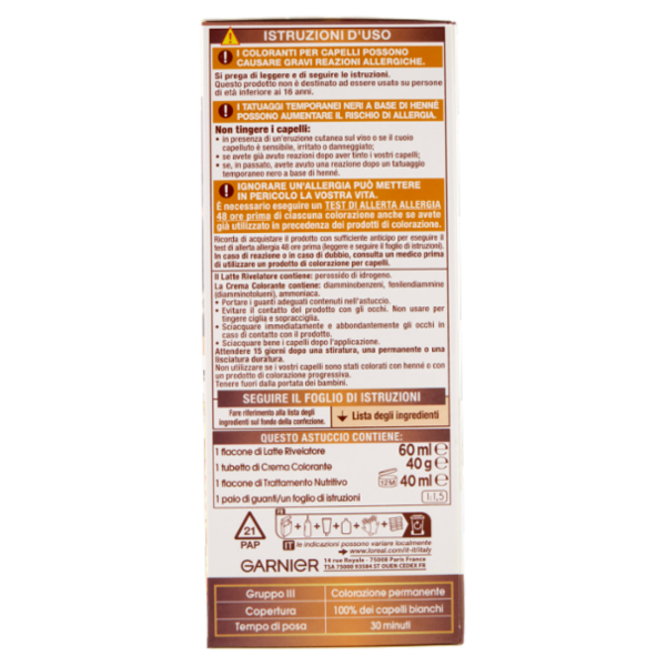 Garnier Belle Color Colorazione Permanente 22 Castano Naturale 4