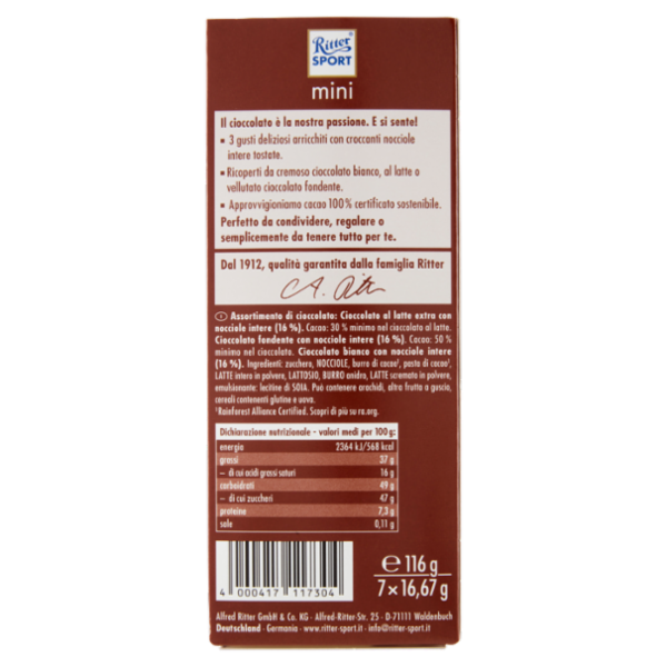 Ritter Sport mini Special Nuts 7 x 16,67 g