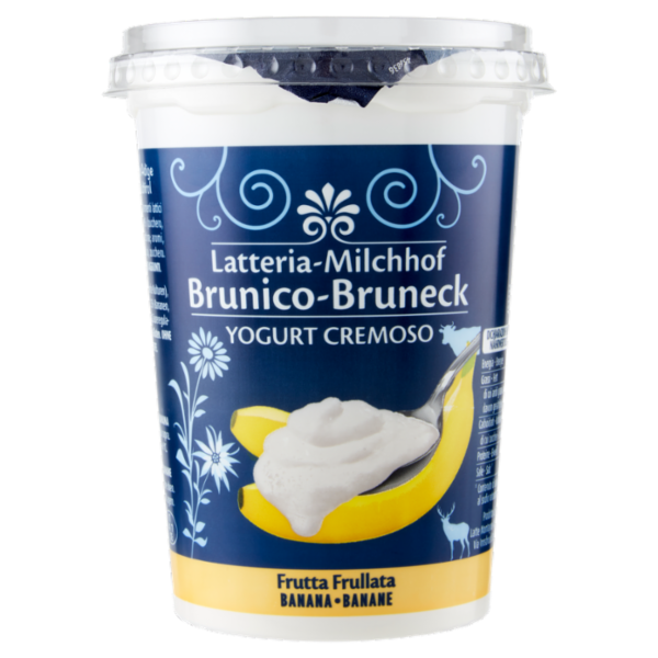 Latteria Brunico Yogurt Cremoso Frutta Frullata Banana 500 g