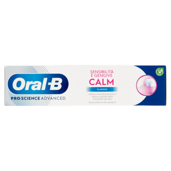 Oral-B Pro-Science Advanced Dentifricio Sensibilità e Gengive Calm Classico 75 ml