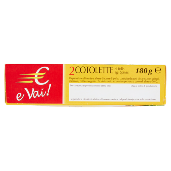 € e Vai! 2 Cotolette di Pollo agli Spinaci 180 g