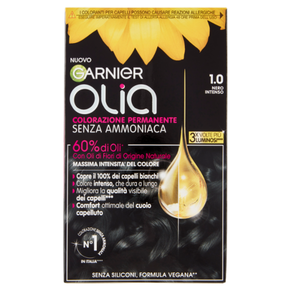 Garnier Olia Tinta Capelli, Senza Ammoniaca, Night black 10