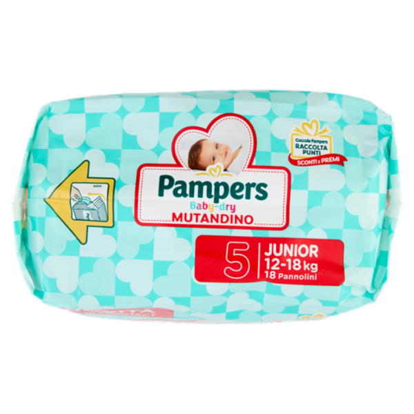Pampers Baby-dry Mutandino Junior 18 pz