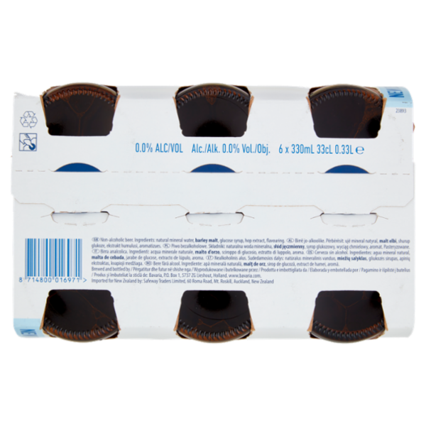 Bavaria 0.0% Birra Analcolica bott.6x330ml