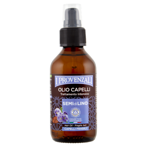 I Provenzali Olio Capelli Semi di Lino Capelli Fragili 100 mL