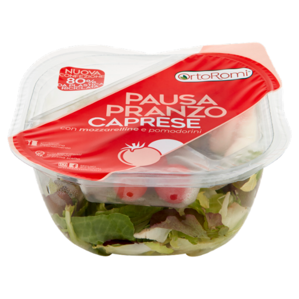 OrtoRomi Pausa Pranzo Caprese con mozzarelline e pomodorini 145 g