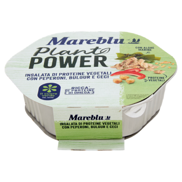 Mareblu Plant Power Insalata di Proteine Vegetali con Peperoni, Bulgur e Ceci 220 g