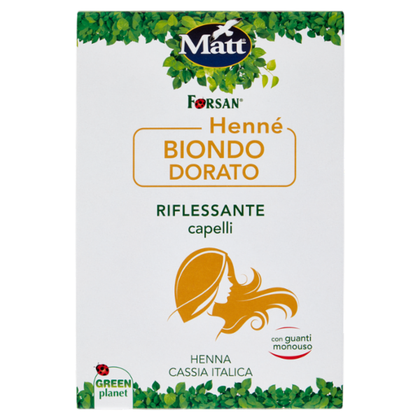 Matt Henné Biondo Dorato Riflessante capelli 2 x 50 g