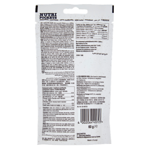 GimCat Nutri Pockets con Catnip 60 g