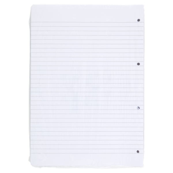 Selex Ricambio Bianco Quaxima Formato A4 40 Fogli Rinforzati 80 g Riga Unica