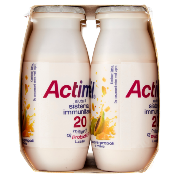 Actimel papaya-propoli e miele 6 x 100 g