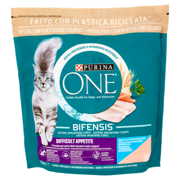 PURINA ONE Difficult Appetite Ricco in un mix di Merluzzo e Trota 1,5 kg