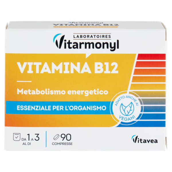 Laboratoires Vitarmonyl Vitamina B12 Metabolismo energetico 90 Compresse 7,2 g