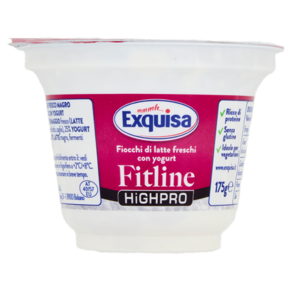 Exquisa Highpro Fitline Fiocchi di latte freschi con yogurt 175 g