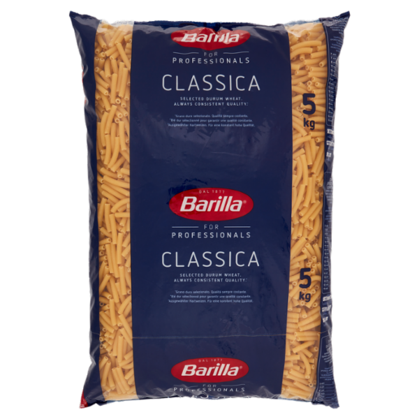 Barilla for Professionals Sedanini n°54 Pasta classica Corta Catering Food Service 5 kg