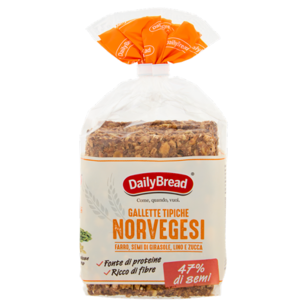 DailyBread Gallette Tipiche Novergesi Farro, Semi di Girasole, Lino e Zucca 190 g