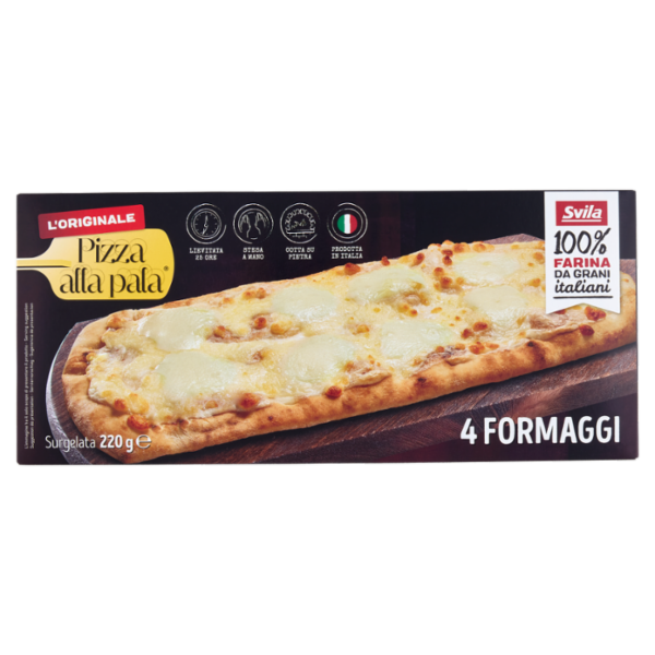 Pizza alla pala 4 Formaggi Surgelata 220 g