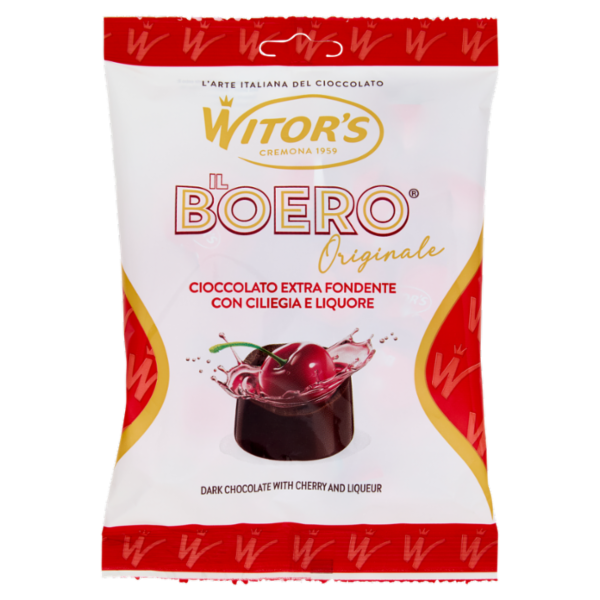 Witor's il Boero Cioccolato Extra Fondente con Ciliegia e Liquore 85 g