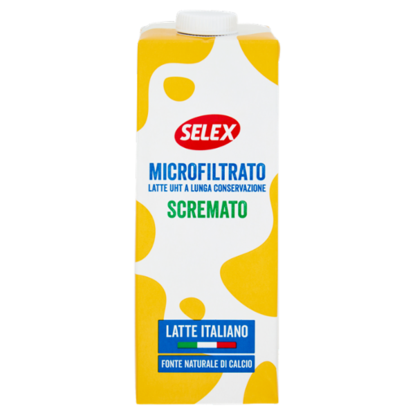 Selex Latte Uht Microfiltrato Scremato 1000 ml