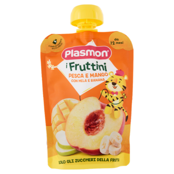Plasmon i Fruttini Pesca e Mango con Mela e Banana 130 g