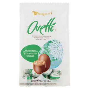 Vergani Ovetti Di Cioccolato Al Latte Ripieni Con Crema Alla Nocciola 105 g