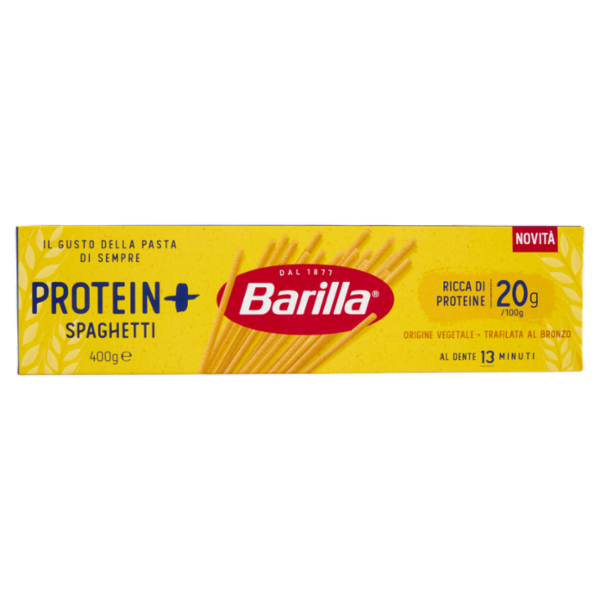 Barilla Protein+ Spaghetti, Pasta Ricca di Proteine di Origine Vegetale, 400 g