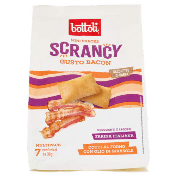 bottoli Mini Snacks Scrancy Gusto Bacon 7 x 30 g