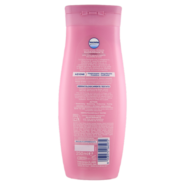 Leocrema Crema Corpo Idratante Rassodante Pelli Mature 250 ml