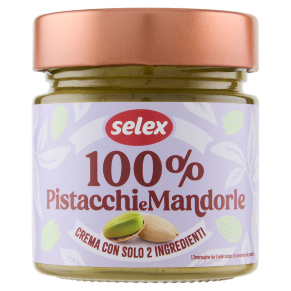 Selex Crema 100% Pistacchi e Mandorle 175 g