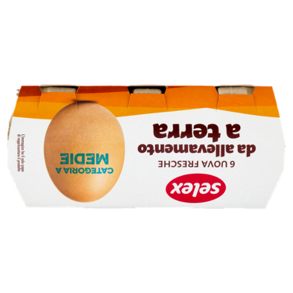 Selex 6 Uova Fresche Medie da Allevamento a Terra Categoria A