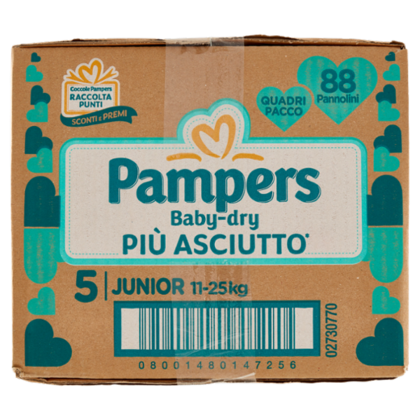 Pampers Baby-dry Junior 88 pz