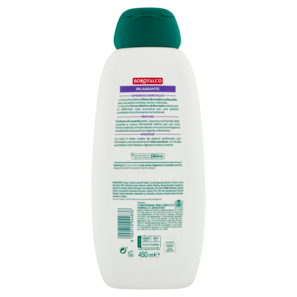 Borotalco Lavanda e Iris Rilassante Bagnodoccia 450 ml