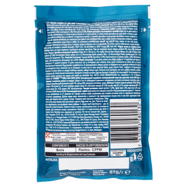 PURINA GOURMET Perle Duetti con Pesce dell'Oceano e Tonno 85 g