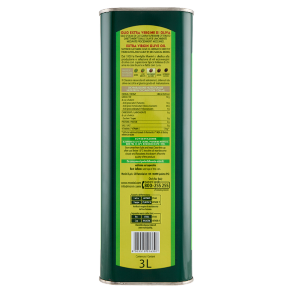 Monini Classico Olio Extra Vergine di Oliva 3 Litri