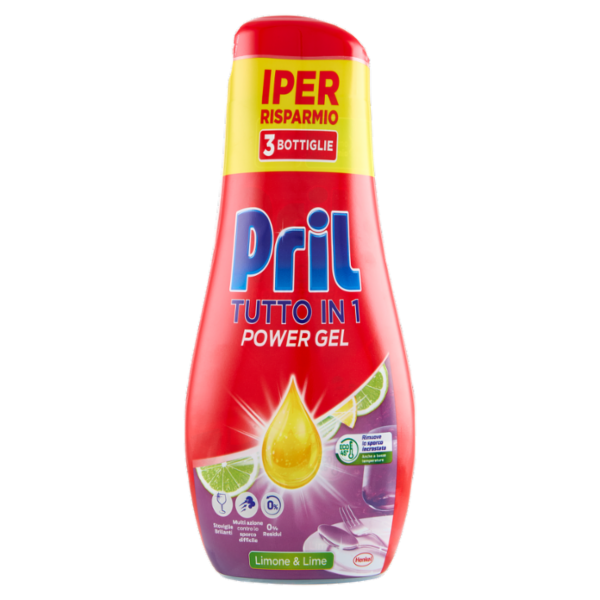 PRIL All in 1 Gel Limone 3x630ml