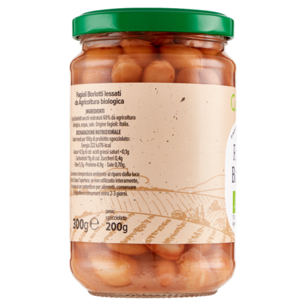Consilia Fagioli Borlotti Lessati Italiani Biologici 300 g