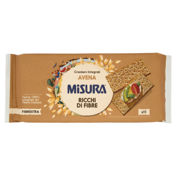 Misura Fibrextra Crackers Integrali Avena 355 g