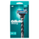 Gillette Rasoio Uomo Mach3 a 3 Lame, 1 Manico + 2 Lamette Barba