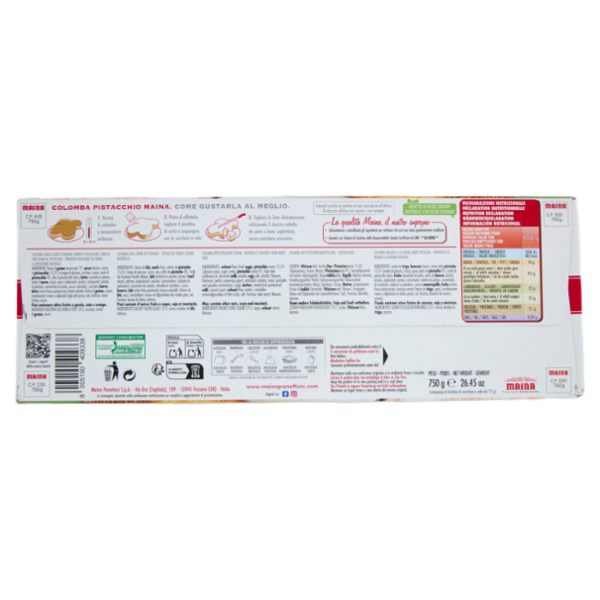 Maina la Golosona Colomba Pistacchio 750 g