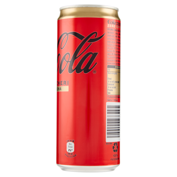 COCA-COLA Zero Zuccheri Senza Caffeina 330 ml (lattina)