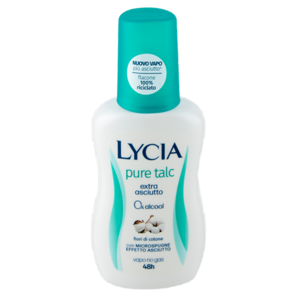 Lycia pure talc Deodorante Vapo fiori di cotone 75 ml