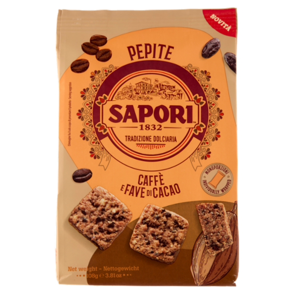 Sapori Pepite Caffè e Fave di Cacao 108 g