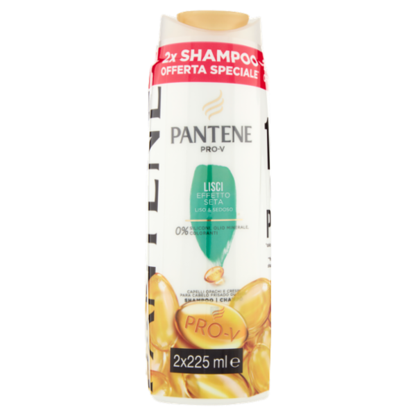 Pantene Pro-V Shampoo Lisci Effetto Seta 2x225 ml