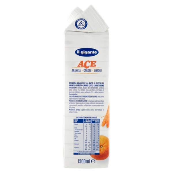 IL GIGANTE ACE Arancia Carota Limone 1500 ml