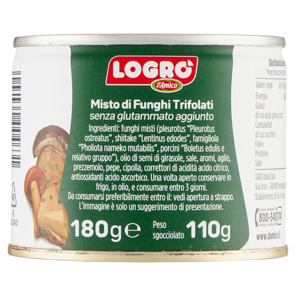 Logrò i Trifolati Funghi Trifolati Misto Bosco 180 g