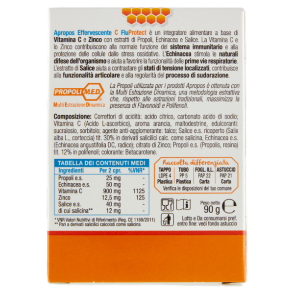 Apropos Effervescente C FluProtect compresse effervescenti 20 x 4,5 g