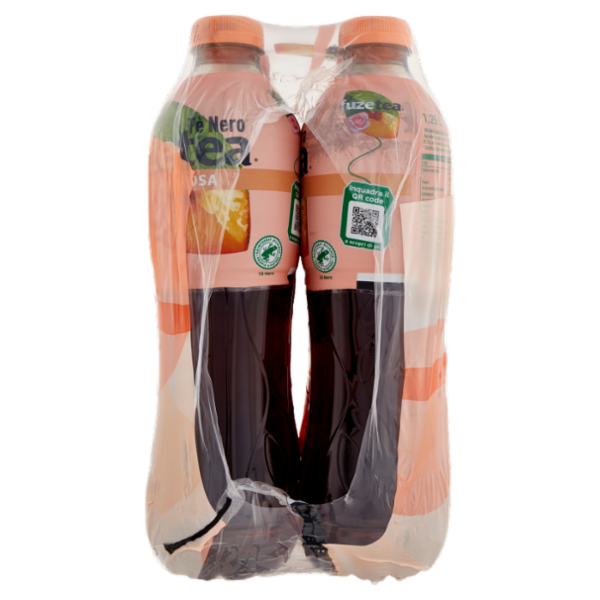 FUZE TEA, Tè Nero Pesca con una nota di Rosa PET 6 x 1,25L